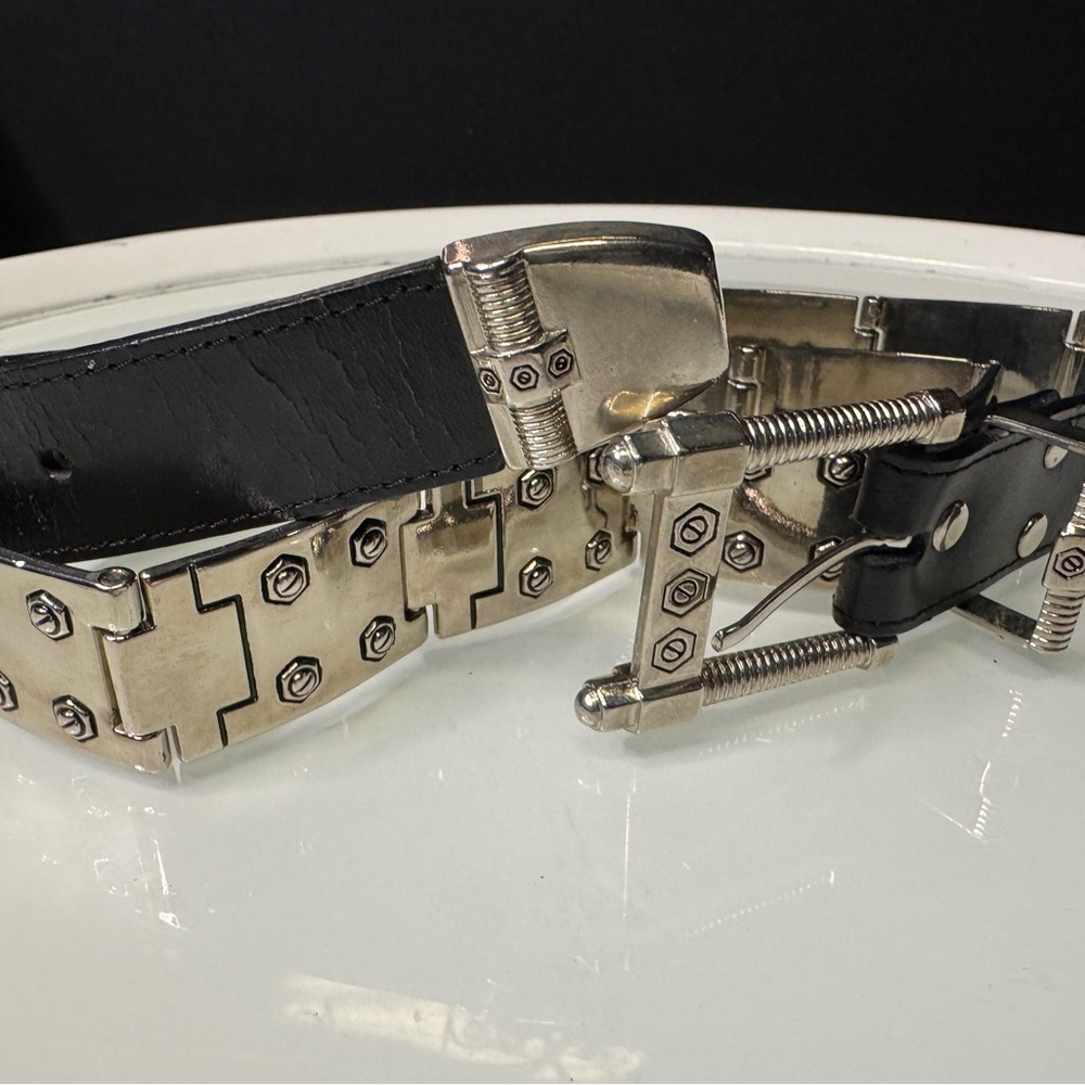 GORGEOUS STEAMPUNK Metal and leather Very Rare Vintage Heavy Duty